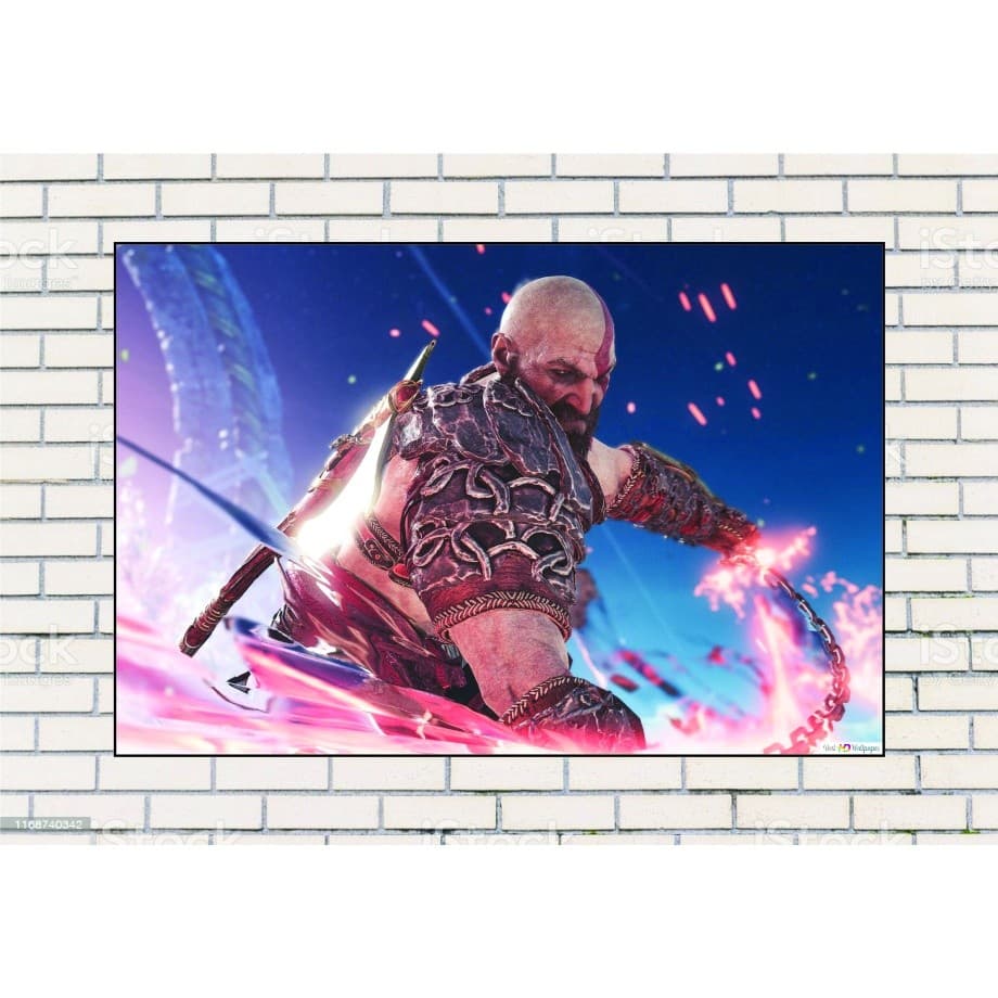 Quadro Decorativo God Of War Ragnarok 01 1 Peça 60x40