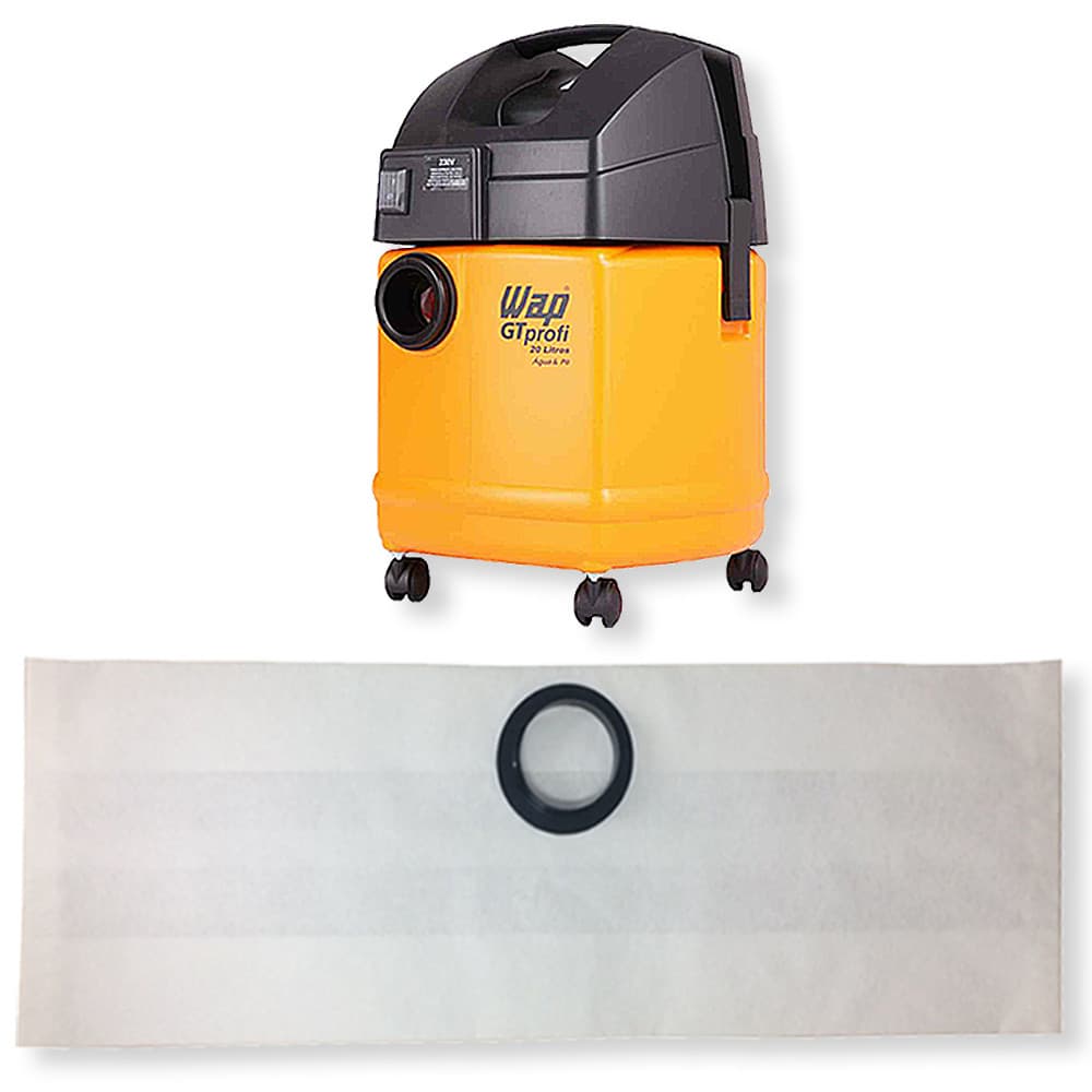 3 Saco Descartável para Aspirador de Pó Wap GT Profi 20L