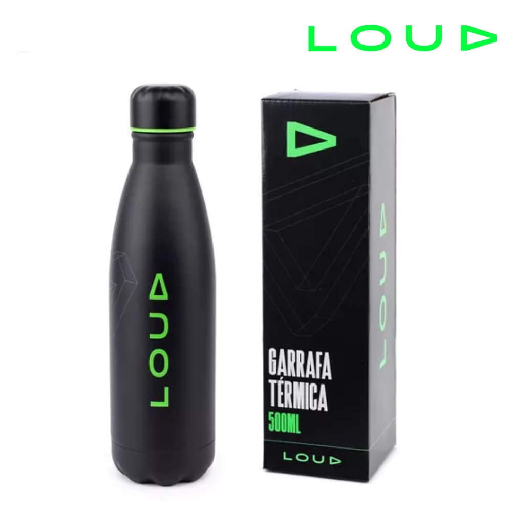 Garrafa Garrafinha De Água Loud Free Fire Games Squeeze 500ml Térmica Inox Jogos Juvenil Volta Às Aulas LO1010