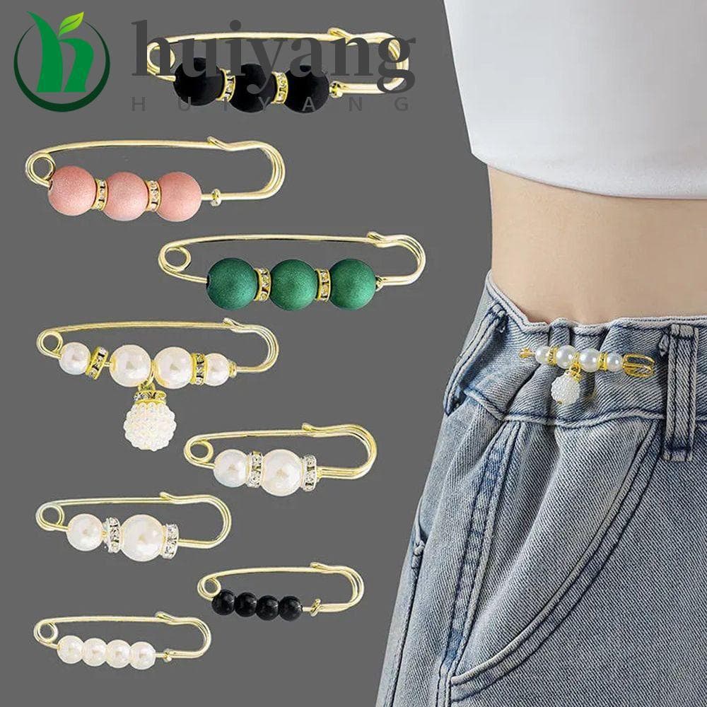HUIYANG Cintura Pino Lapela Pinos Acessórios Aperto Strass Vestido Xale Clipes Broche
