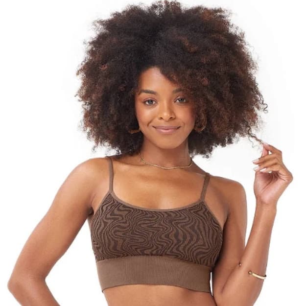 Top Jacquard Zee Rucci Com Bojo Removível Sem Costura