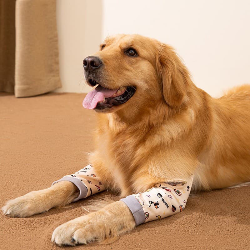 Joelheiras Para Cães De Médio E Grande Porte Antidesgaste Anti-Sujeira Protetor De Articulação