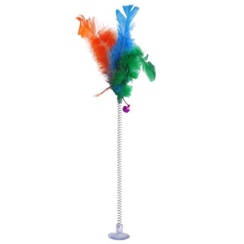 VARINHA PARA GATO CAT VARINHA COM VENTOSA E MOLA BRINQUEDO INTERATIVO PARA PET