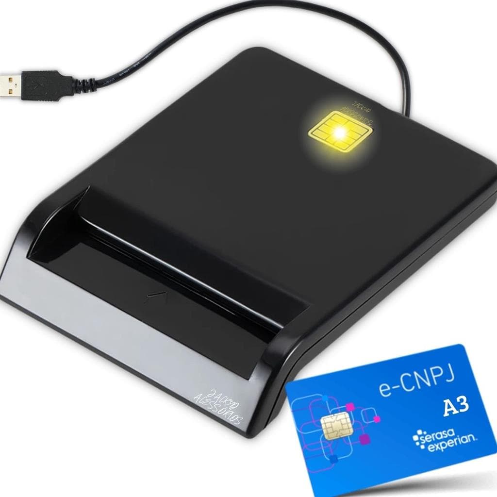 Leitora Cartao Smart Card Certificado Digital Usb Original
