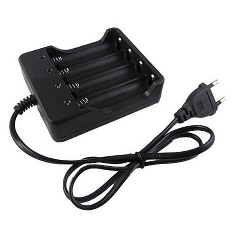 Carregador De Bateria De Lítio 18650 , Lote 4 , Fio Inteligente De 3.7 V , Quatro Docas De Carregamento , Lanterna De Lu