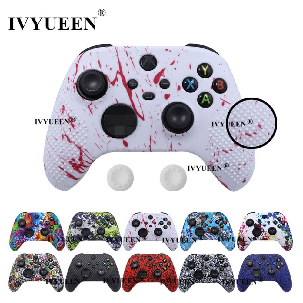 IVYUEEN Pele Protetora Antiderrapante Para XBox Série Xs Core Controlador XSS XSX Capa De Silicone