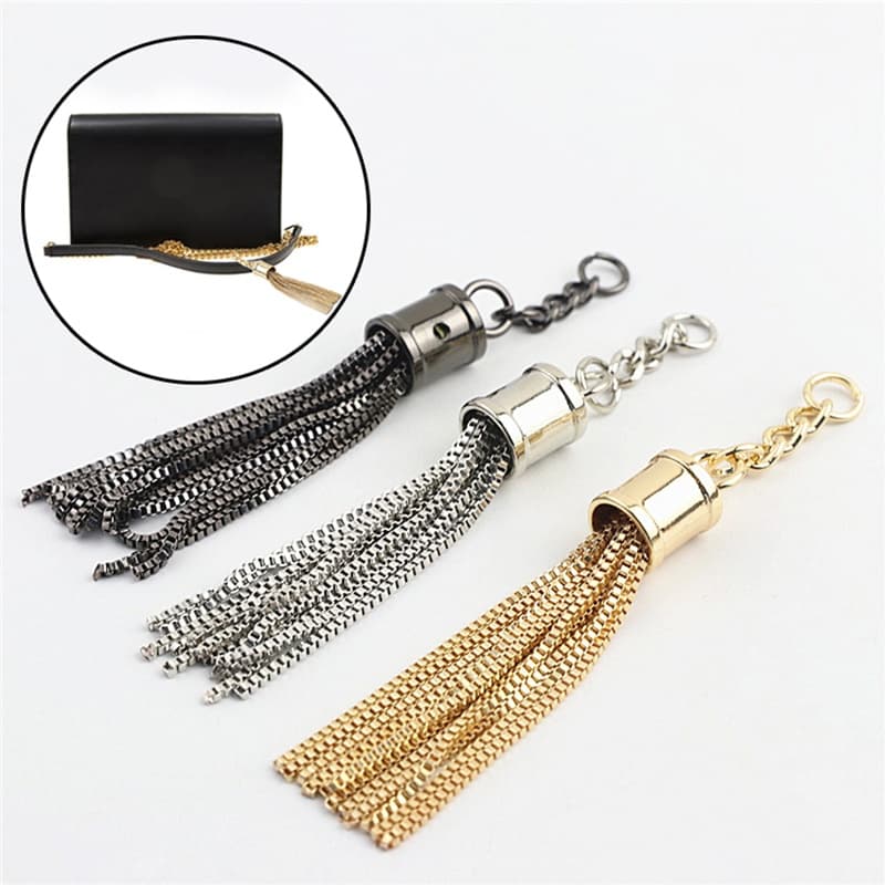 Pingente De Metal Tassel Corrente Moda Decoração Saco Porta-Chaves Acessórios De Fivela
