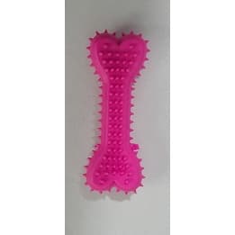 Mordedor Osso de Borracha para Cachorro Médio com Cravo- 11cm