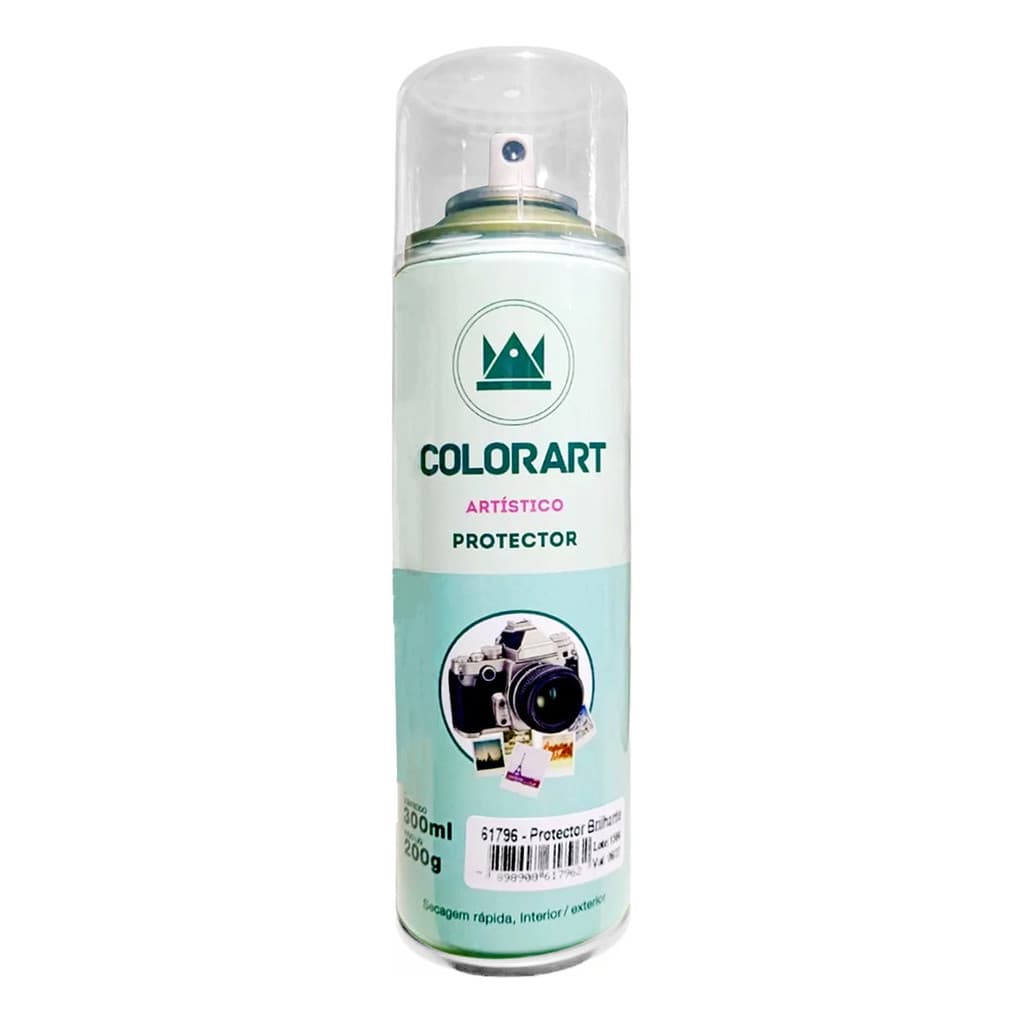 Verniz Spray Protector Foto Papel Gesso Metal Colorart 300ml