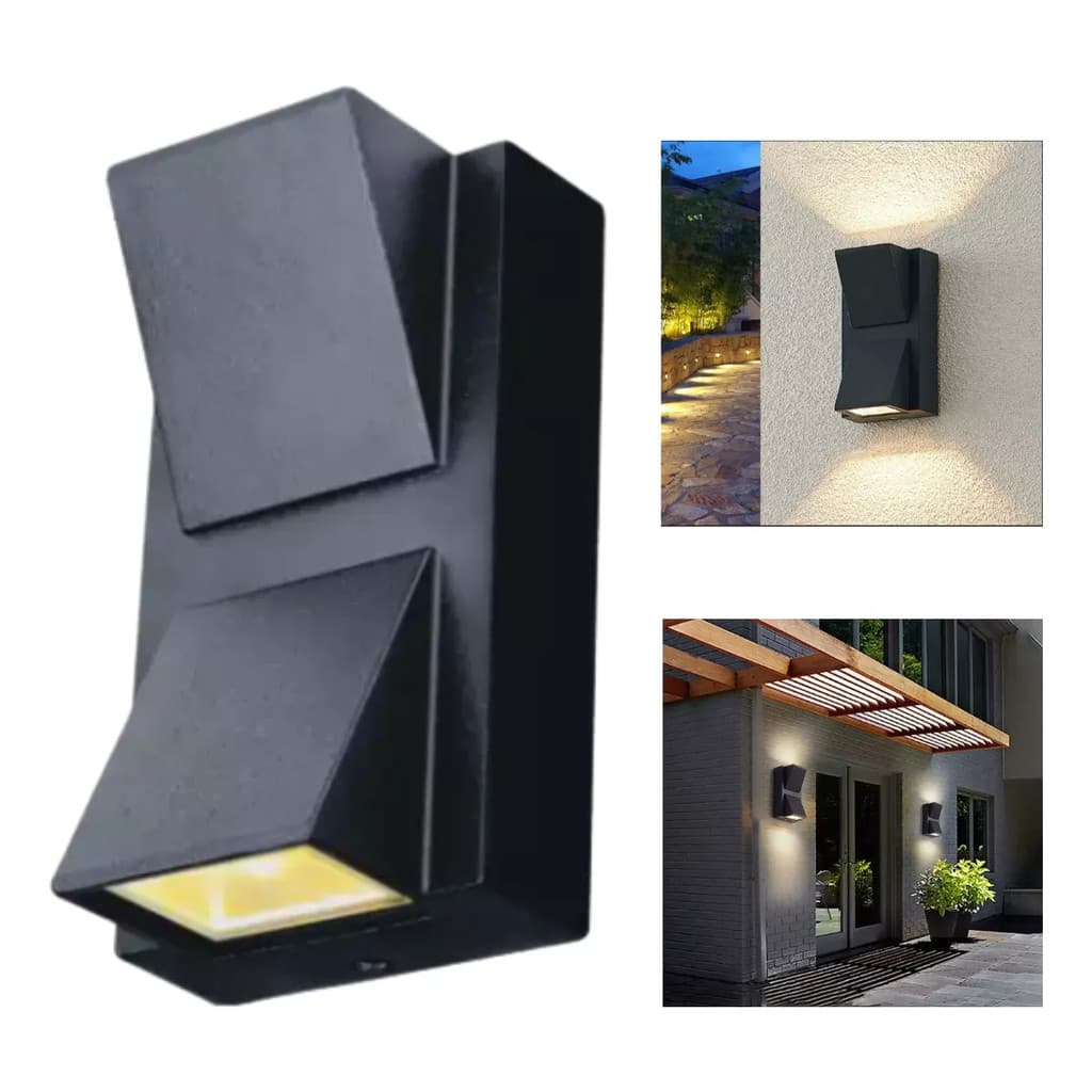 Arandela Luminária Luxo Moderna 2 Fachos Iluminação LED 6w Interna e Externa Parede Varanda BD86Y