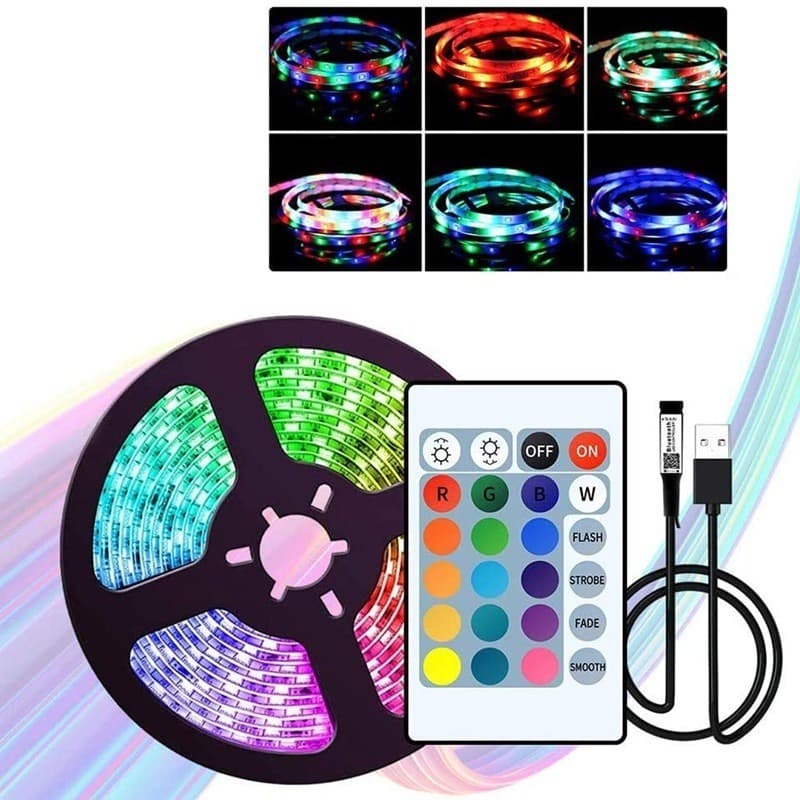 Fita Led Rgb 2835 P/ Decoração Quarto Tv Fundo Computador