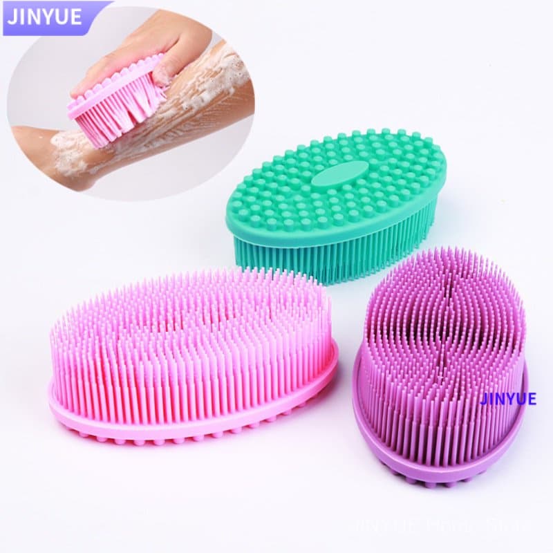 Soft Silicone Escova Para Banho Esfoliante Bebê Adulto Shampoo Massagem Suprimentos Cabeça