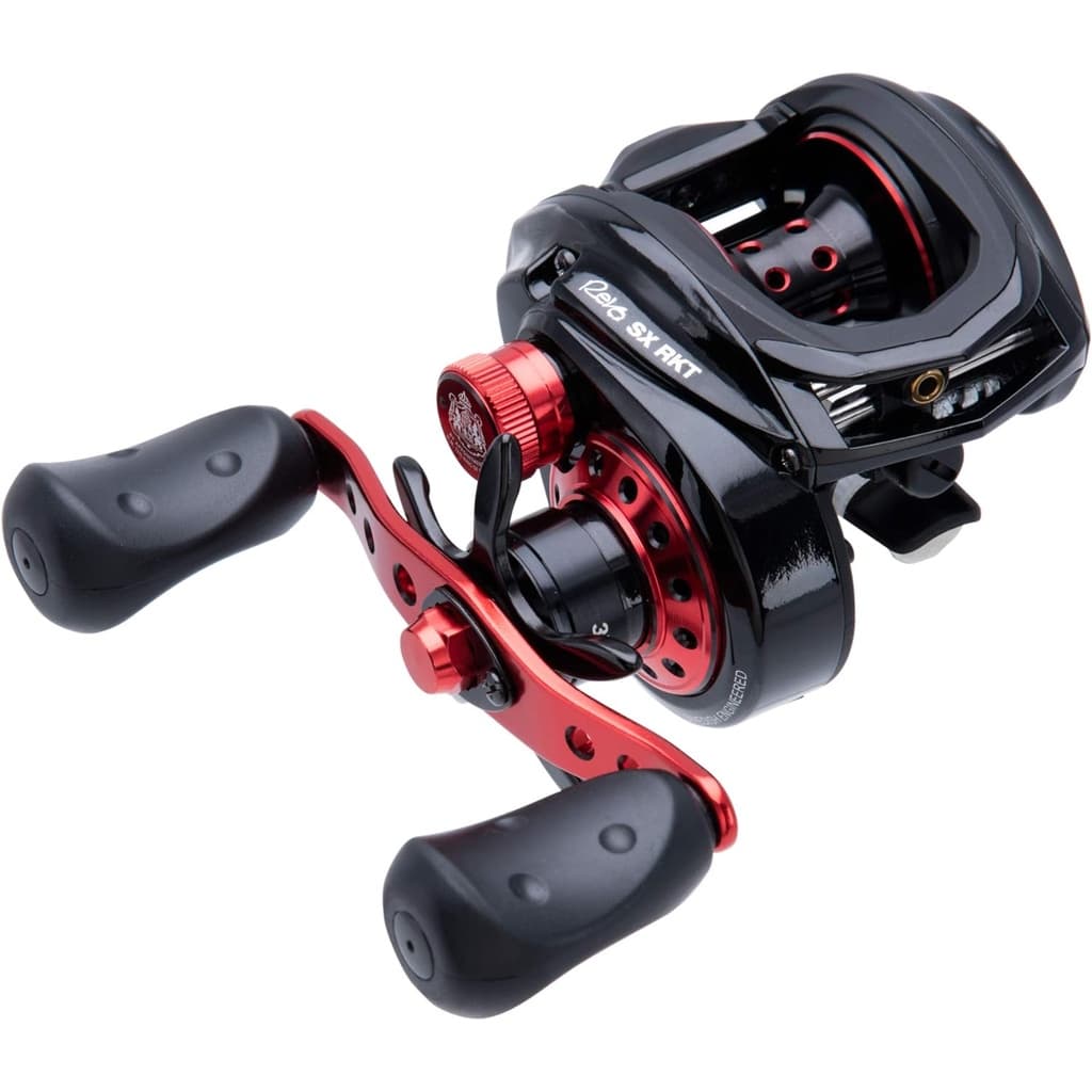 CARRETILHA ABU GARCIA REVO 4 SX ROCKET - 10 ROLAMENTOS - DRAG:8KG - 9.0:1