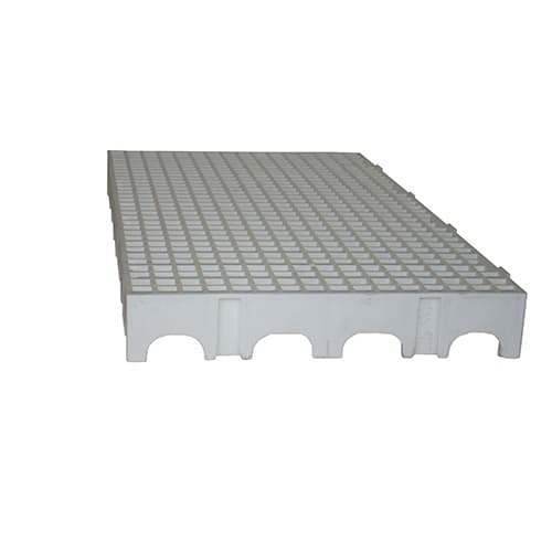 Piso Estrado Palete Deck de Plástico, Piso Plástico 25x50x5,0 Branco