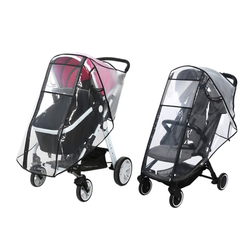 YOIOI Capa De Chuva Universal Para Carrinho De Bebê , Escudo Transparente , Designs Respiráveis , Resistente A Rasgos ,