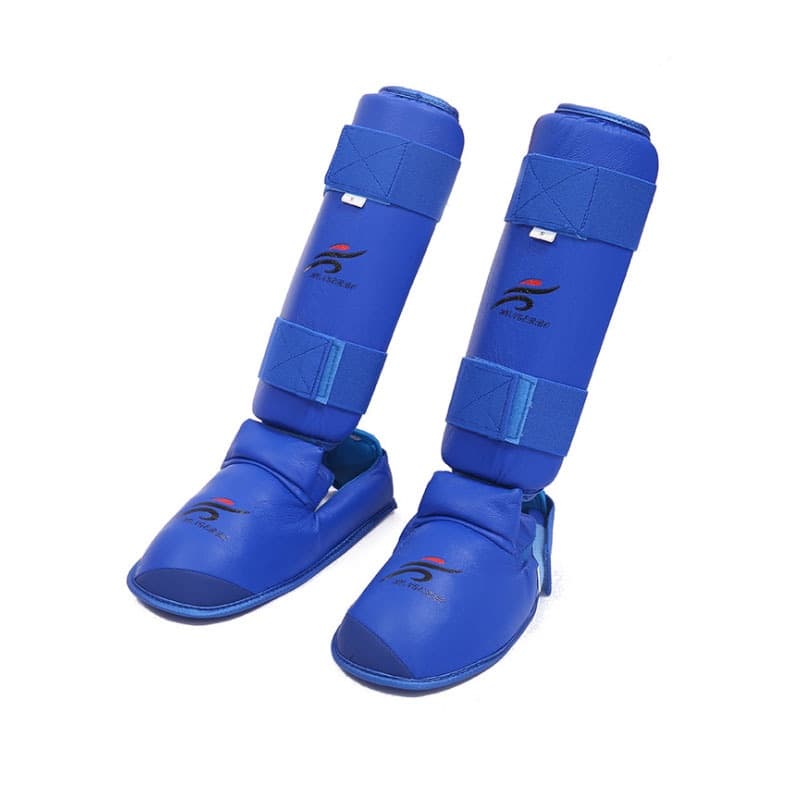 Karate Instep Leggings de Karate Taekwondo com Boxe Instep Sanda Crianças Adultas caneleira Muay Thai Treinamento Leggings Pé de Leggings Martial Arts Fight Extremamente Fighting Sanda Conjunto de Proteção para os Pés Perna Guarda