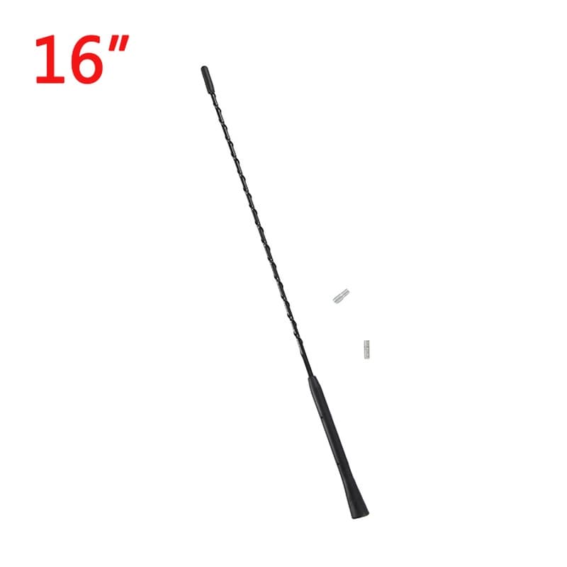 Novo Antena Amplificada Flexível para Carro Universal de Teto Antirruído FM/AM com 9/11/16 Polegadas e Dois Parafusos.