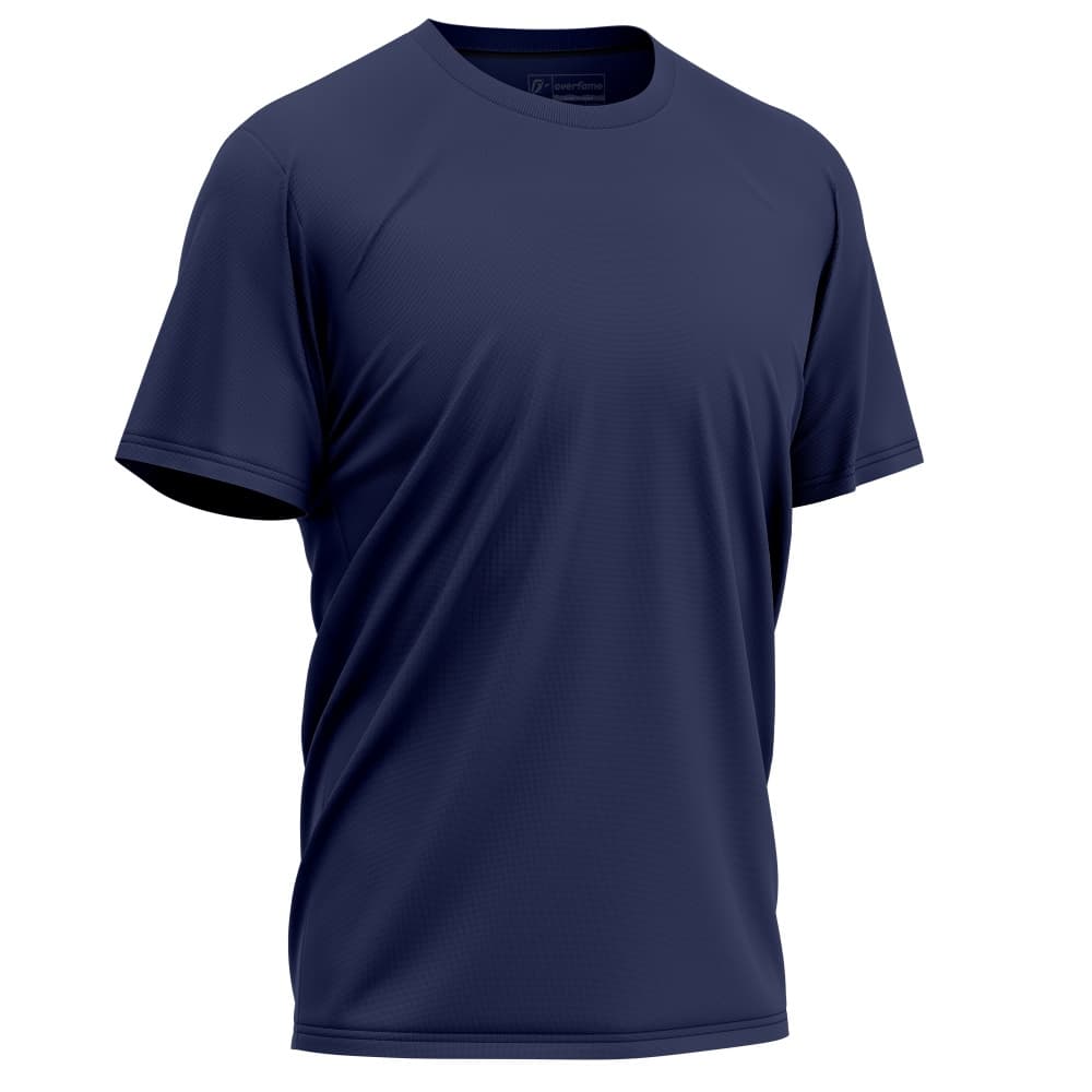 Camiseta Masculina Esportiva Overfame Essential Azul Marinho