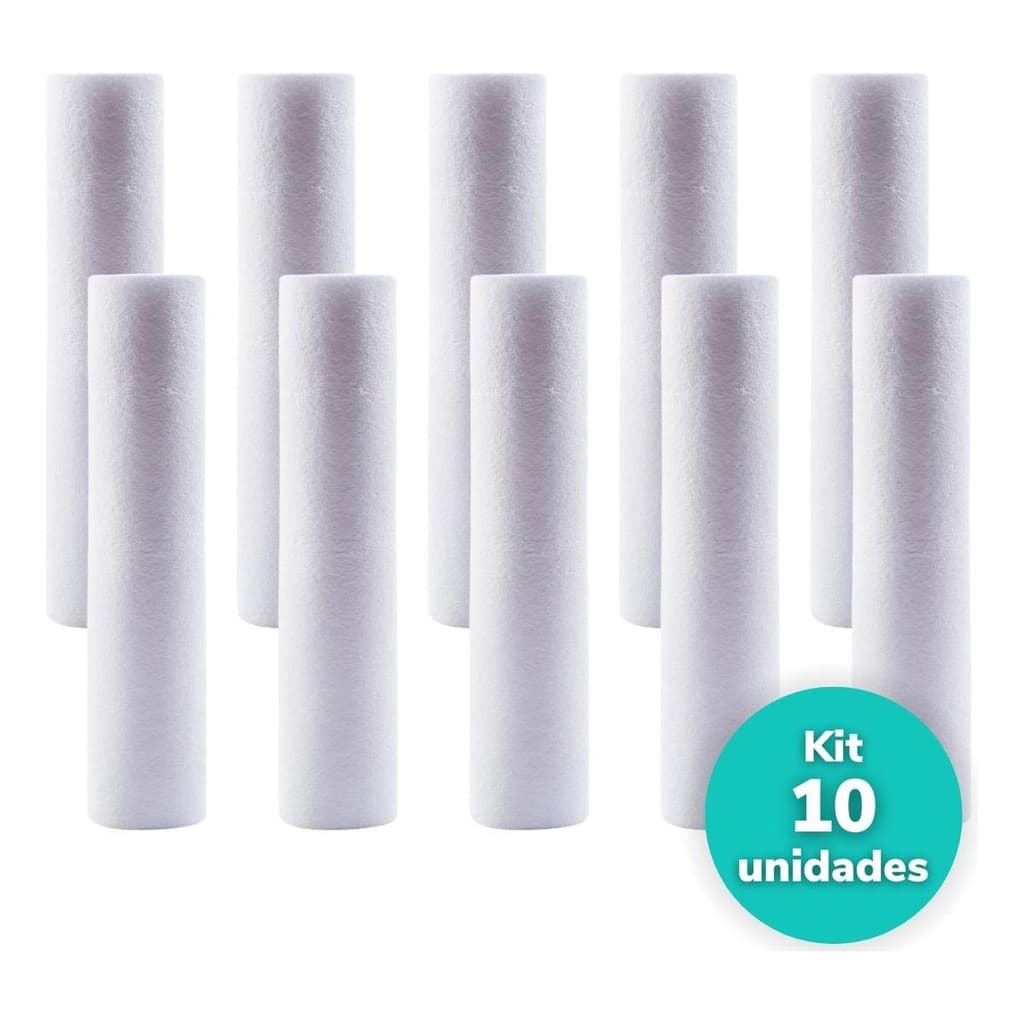 Kit 10 Refil Filtro Polipropileno 30 Polegadas