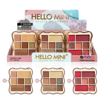 Paleta de Sombras 7 Cores - HELLO MINI