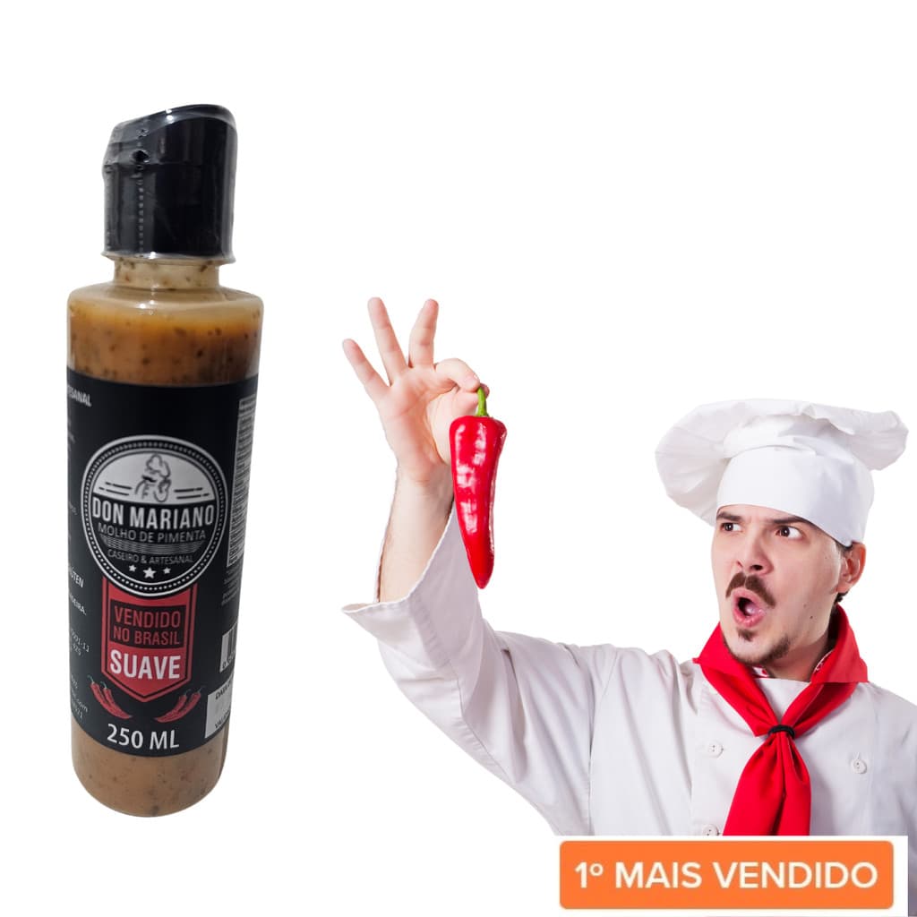 Molho de Pimenta, Dedo de Moça 250ML KIT 1, 2, 3 e 4 Unidades