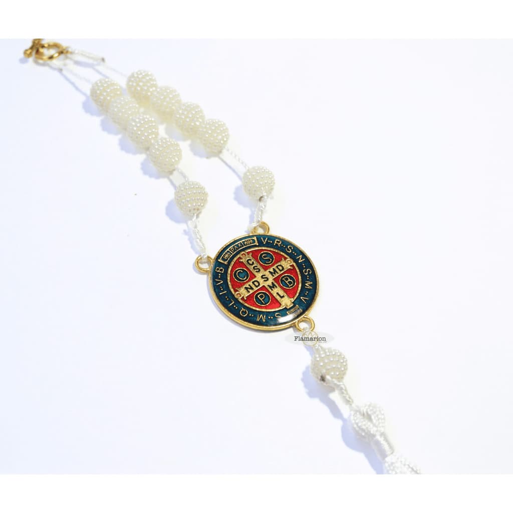 Terço Dezena Retrovisor Medalha De São Bento