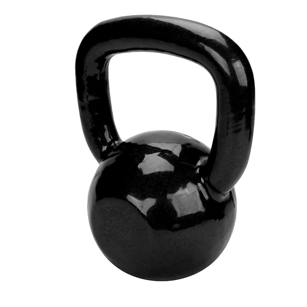 Kettlebell emborrachado Peso 16kg P/ fortalecimento muscular Treino Perna Academia Profissional