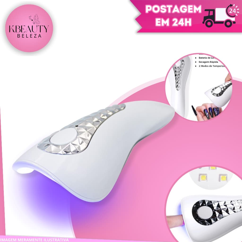 A Melhor Cabine De Secagem Unha Gel LED UV Portátil Mini Estufa Tipo Lanterna