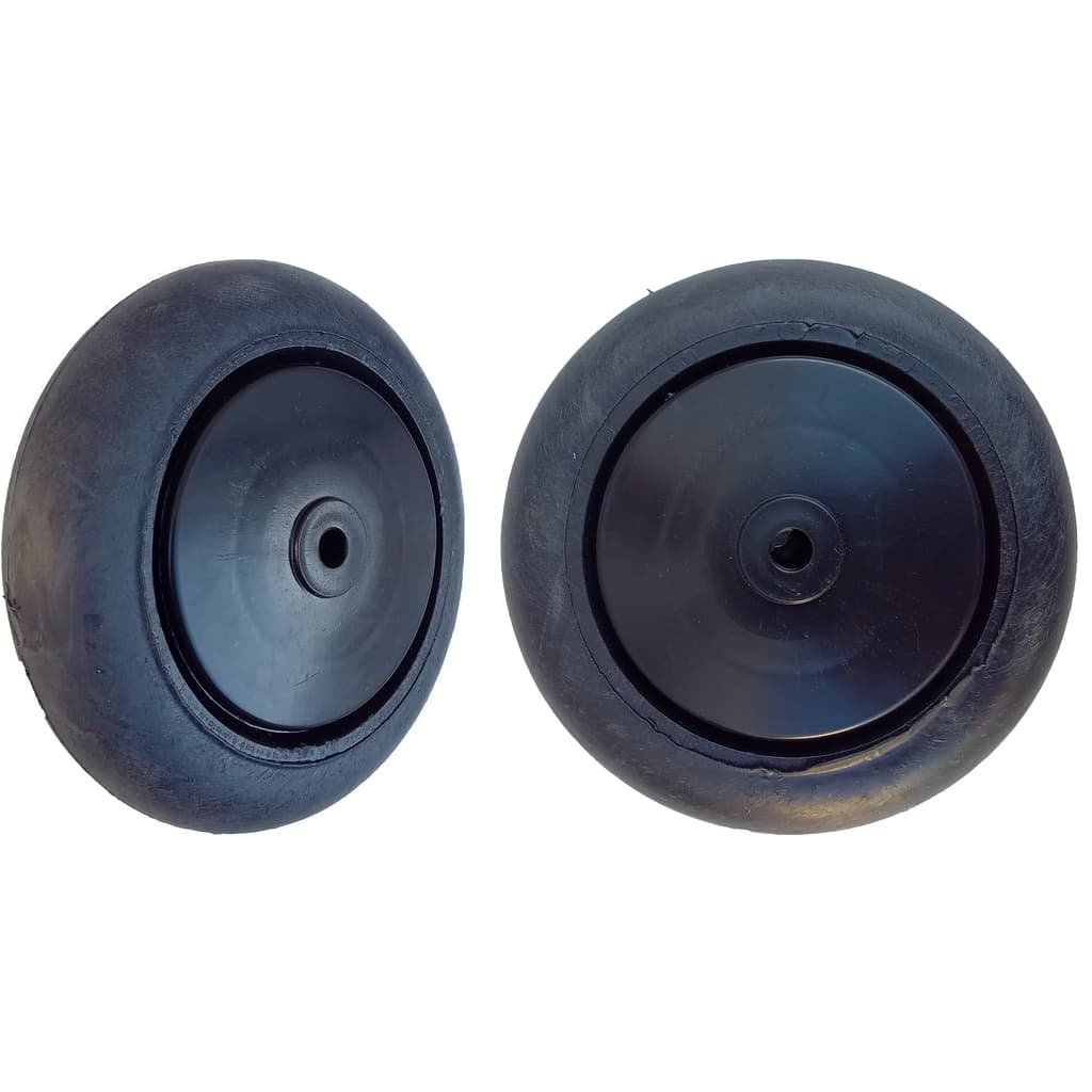Par 2 Rodas PVC 5" (12,5cm) P/ Carrinho de Supermercado, Condomínio - P5E516