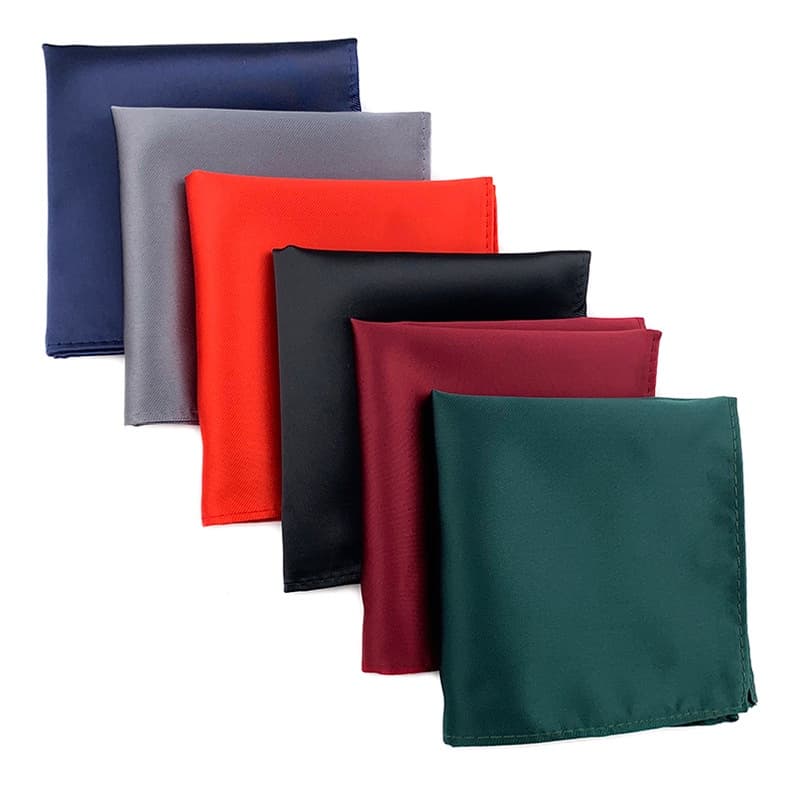 Homens Lenço de bolso quadrado de bolso quadrado de seda de poliéster 25 * 25CM
