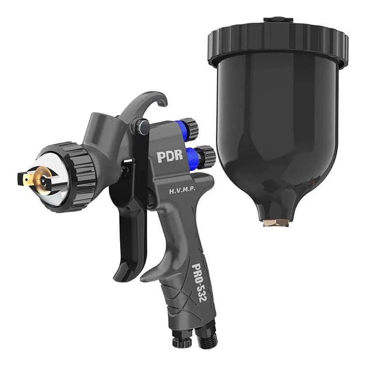 Pistola Pintura  Hvmp Bico 1,4mm Copo Preto Pro-532p Pdr
