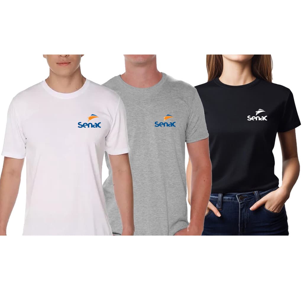 Camiseta Uniforme Senac Personalizada Nome Do Curso Unissex