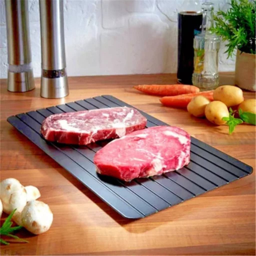 Tábua Magica Para Descongelar Carne Peixe Frango Alimentos Cortar Rápido e Prático Super Resistente Envio Imediato