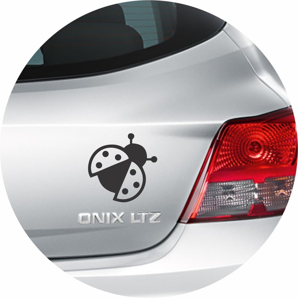 Adesivo Decorativo Joaninha Voando para Carro ou Decoração