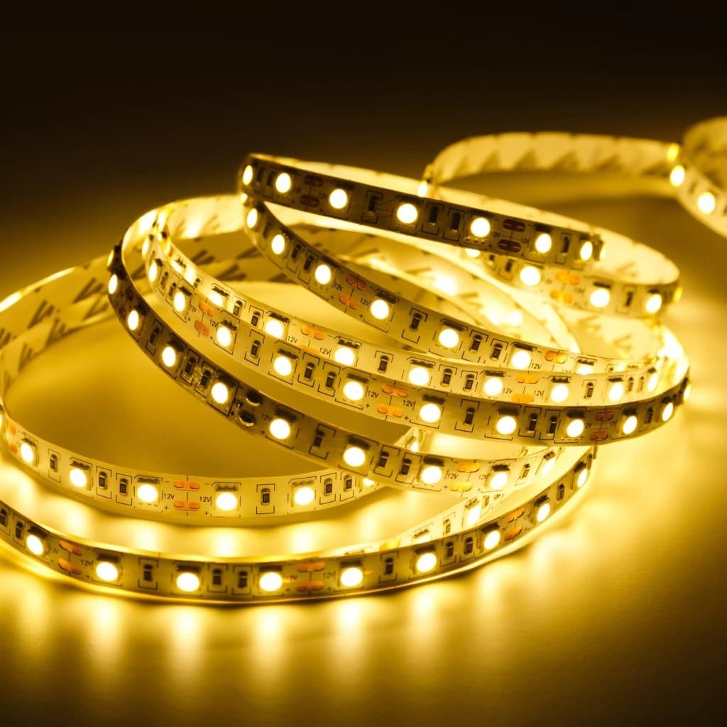 Fita Led Com 5m 5050 Amarelo 60 led por metro-12V