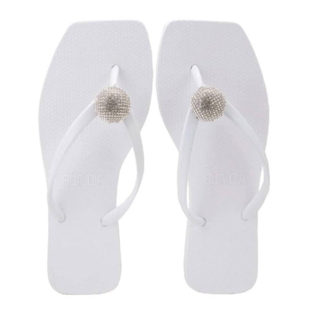 Chinelo Sua Cia Strass Ball Rasteirinha Ana Castela Feminina