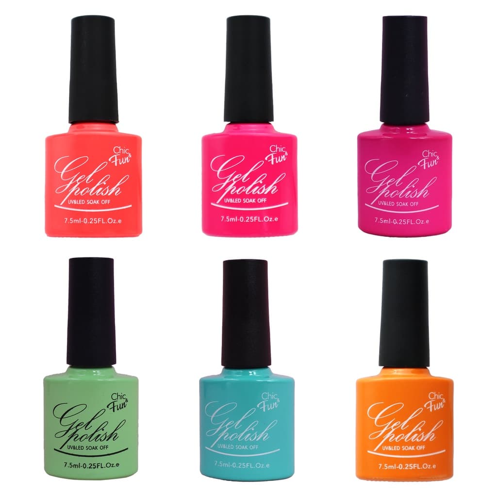 6 Esmalte em Gel Led/Uv Esmaltes Polish Gel Kit Unhas de Gel
