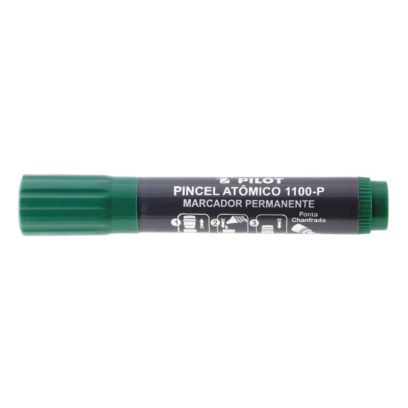 Marcador pincel atômico Pilot verde 1100-P