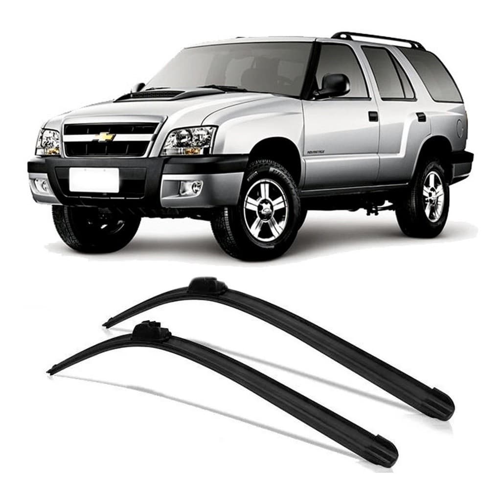KIT PAR Palheta Limpador Parabrisa Silicone  PRONTA ENTREGA Blazer 1995 À 2012 PROMOÇÃO