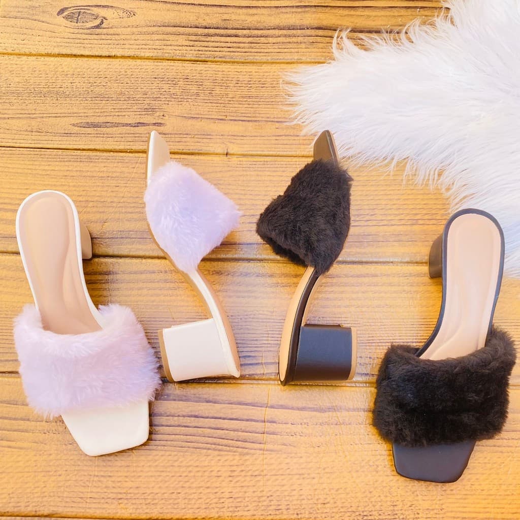 Tamanco Pelúcia Glam – Sofisticação e Conforto em Cada Passo