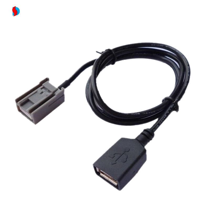 Adaptador De Cabo USB Aux Para Carro Fêmea Porta Honda Civic Jazz CR-V Accord Interface MP3 Estéreo Acessórios