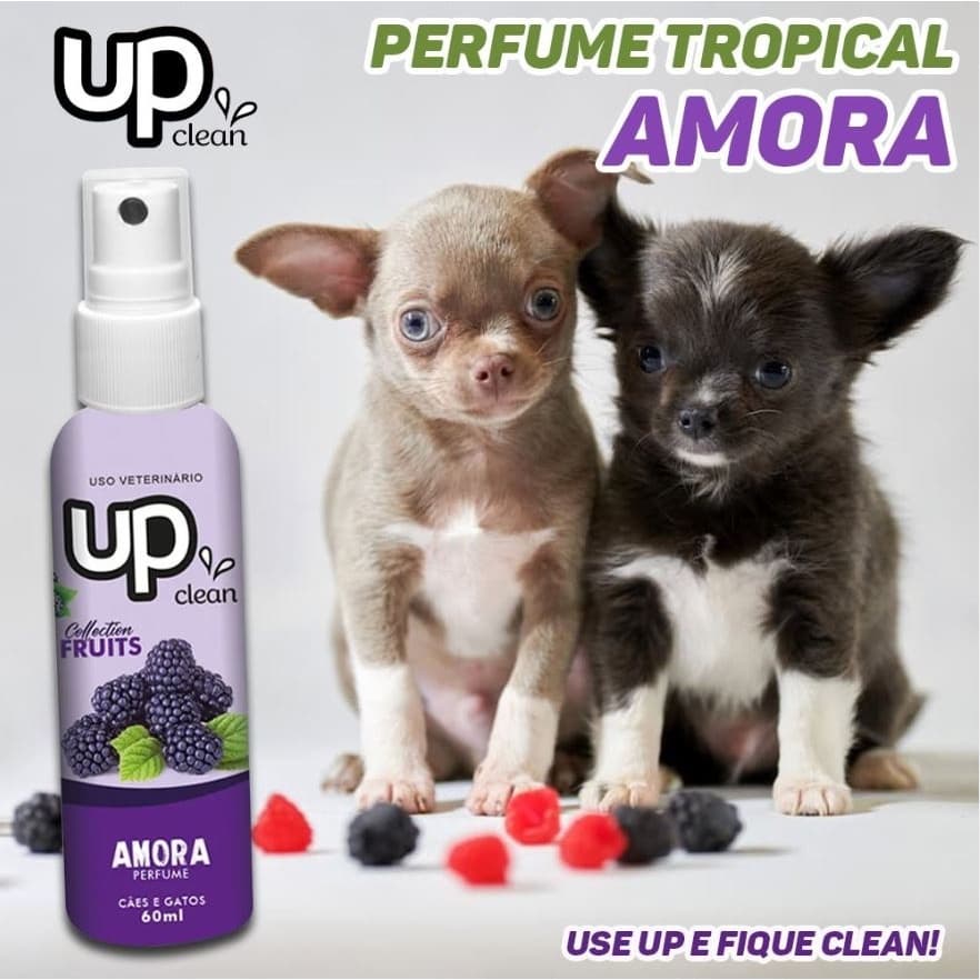 Perfume Tropical Amora 60ml para cachorro UP Clean
