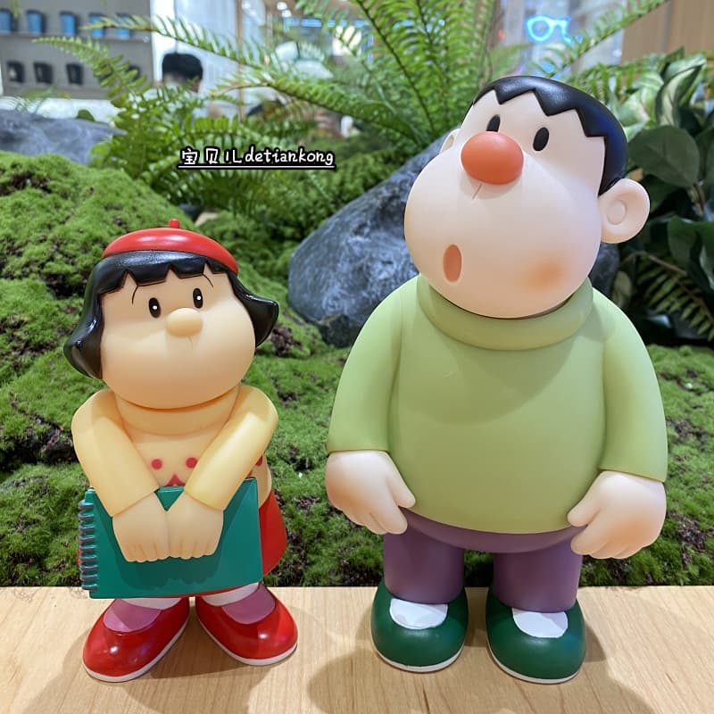 Doraemon Fat Tiger Primeira estreia Figura Q Versão Bonito Habilidade Tecnologia Segura Lan Modelo Decoração de Casa Bon
