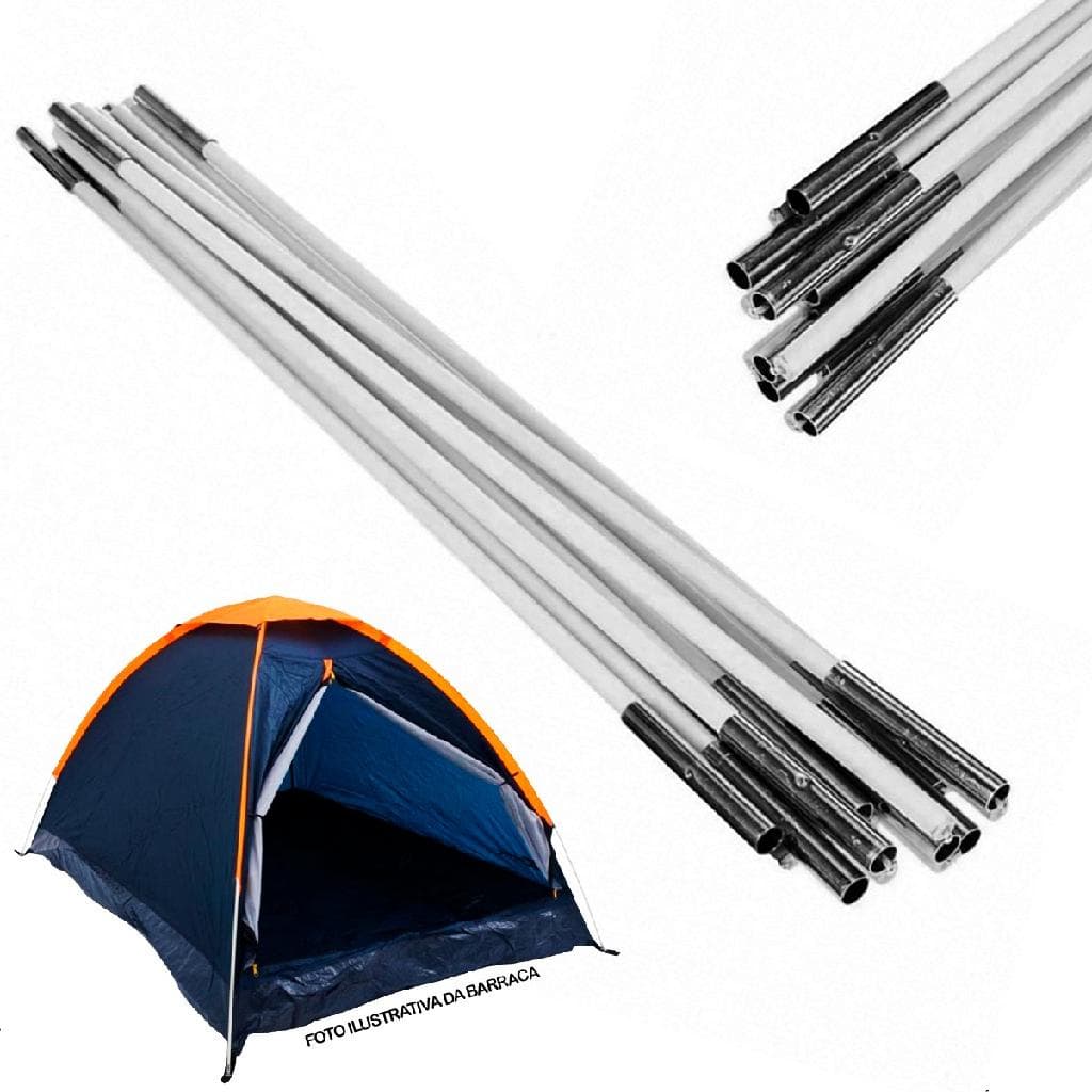 Conjunto Vareta Reposição Barraca Panda 2 Pessoas Nautika