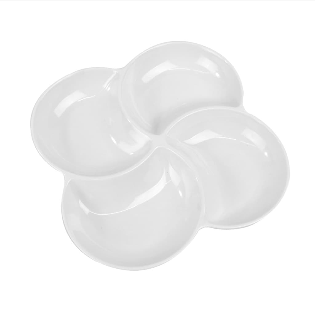 Petisqueira De Melamina 4 Divisões 21,6x21,6cm