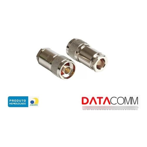 Conector N Macho Reto Prensa Cabo Rg Rgc 213 Lmr400 50Ohms