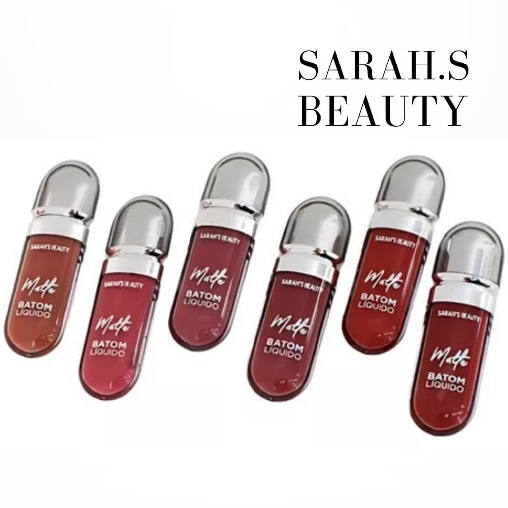 BATOM LIQUIDO MATTE SARAH´S BEAUTY MATTE CORES A E B