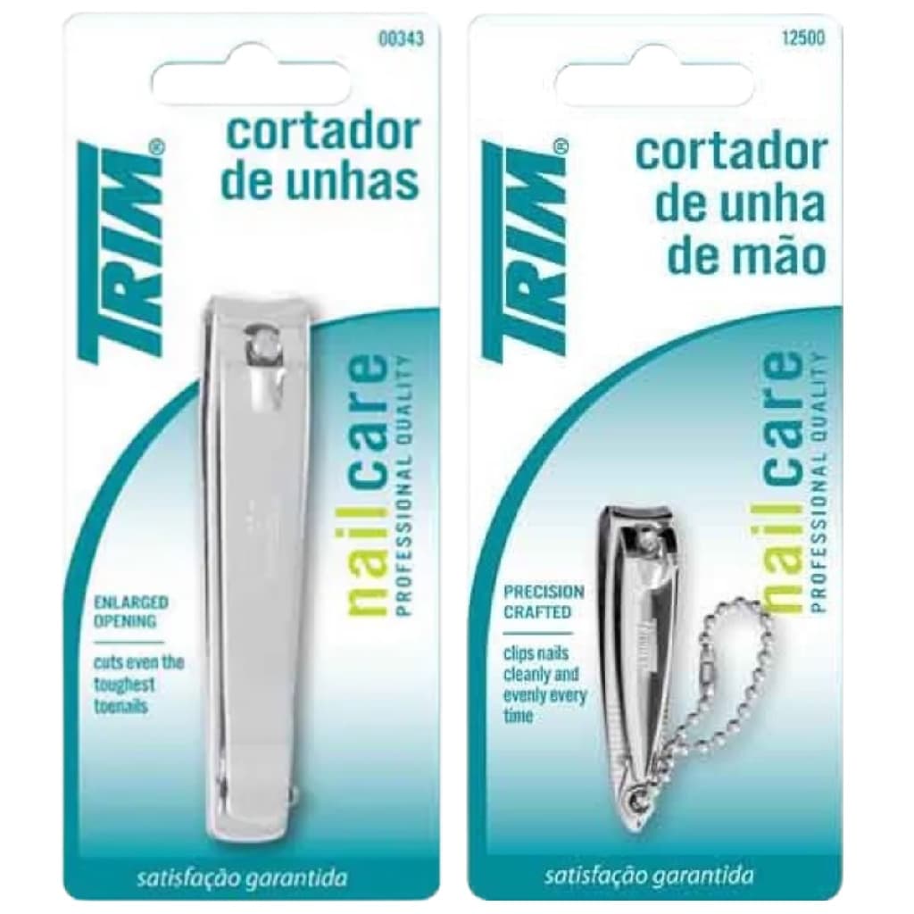 Kit Cortador De Unha Mão E Pé De Aço Trim Nail Care
