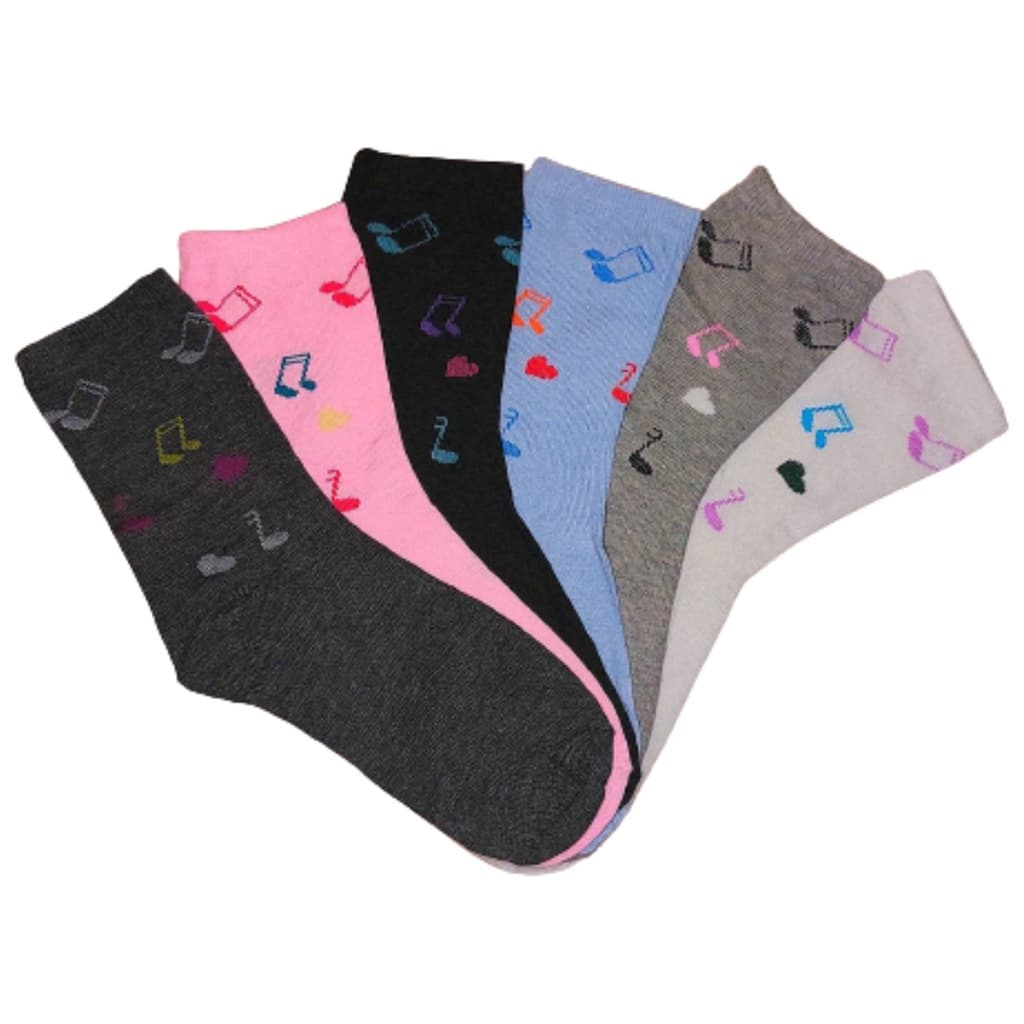 Kit 12 Pares Meia Feminina Cano Alto Meias Atacado Original