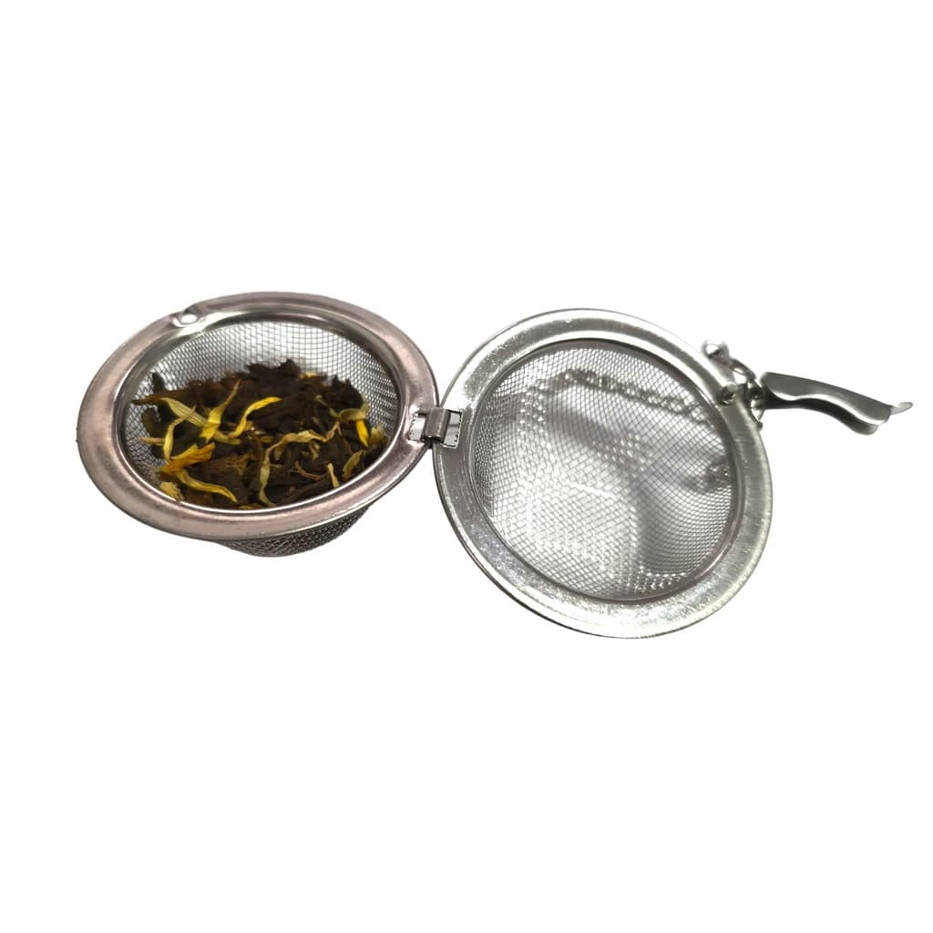 Infusor Mini Coador Aço Inox para Chá em Folhas ou Ervas